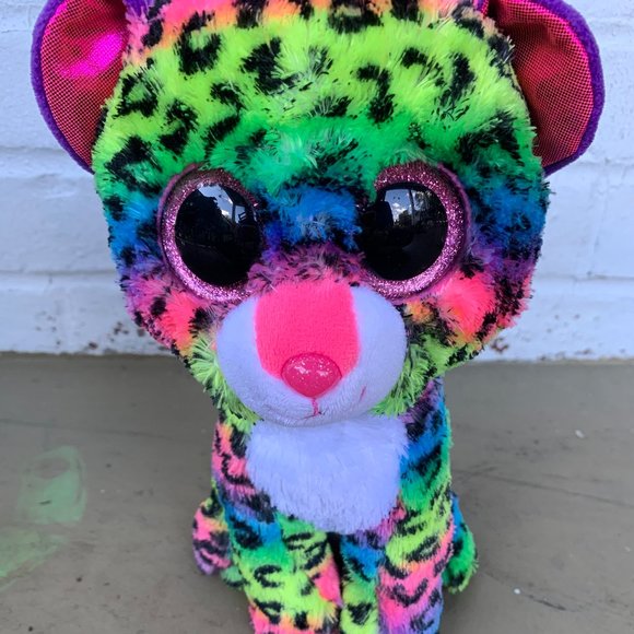 Beanie Babies Plush Multicolored Dotty Cat - Picture 1 of 2